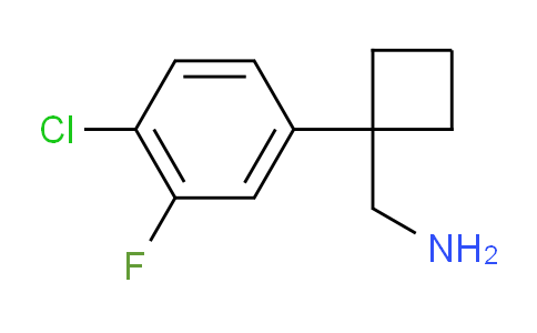 CAS No. 1541027-06-8, 1-(4-Chloro-3-fluorophenyl)cyclobutanemethanamine