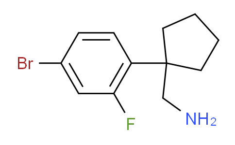 CAS No. 1541562-06-4, 1-(4-Bromo-2-fluorophenyl)cyclopentanemethanamine