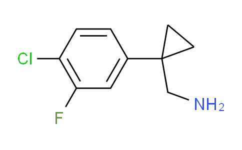 CAS No. 1542010-96-7, 1-(4-Chloro-3-fluorophenyl)cyclopropanemethanamine