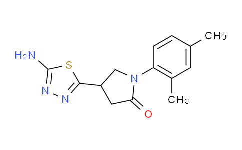 CAS No. 1217862-39-9, 4-(5-Amino-1,3,4-thiadiazol-2-yl)-1-(2,4-dimethylphenyl)pyrrolidin-2-one