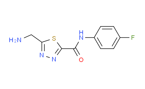 CAS No. 1217862-69-5, 5-(Aminomethyl)-N-(4-fluorophenyl)-1,3,4-thiadiazole-2-carboxamide