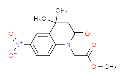 CAS No. 1355173-67-9, Methyl 2-(4,4-dimethyl-6-nitro-2-oxo-3,4-dihydroquinolin-1(2H)-yl)acetate