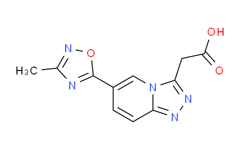 CAS No. 1355175-26-6, 2-(6-(3-Methyl-1,2,4-oxadiazol-5-yl)-[1,2,4]triazolo[4,3-a]pyridin-3-yl)acetic acid