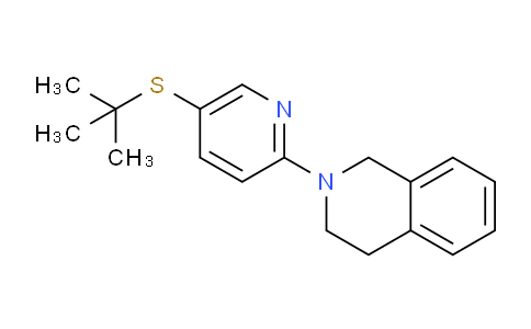 CAS No. 1355179-82-6, 2-(5-(tert-Butylthio)pyridin-2-yl)-1,2,3,4-tetrahydroisoquinoline