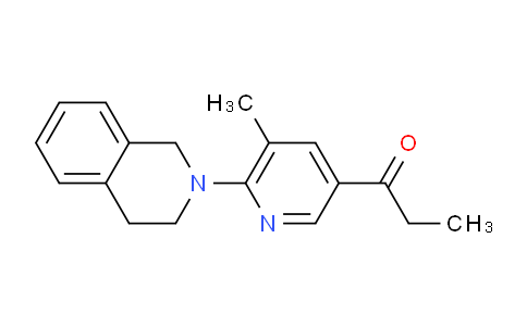 CAS No. 1355189-78-4, 1-(6-(3,4-Dihydroisoquinolin-2(1H)-yl)-5-methylpyridin-3-yl)propan-1-one