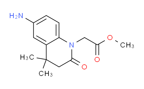 CAS No. 1355194-29-4, Methyl 2-(6-amino-4,4-dimethyl-2-oxo-3,4-dihydroquinolin-1(2H)-yl)acetate