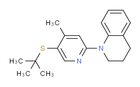 CAS No. 1355200-20-2, 1-(5-(tert-Butylthio)-4-methylpyridin-2-yl)-1,2,3,4-tetrahydroquinoline