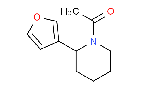 CAS No. 1355200-69-9, 1-(2-(Furan-3-yl)piperidin-1-yl)ethanone