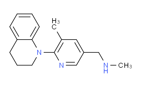 CAS No. 1355203-50-7, 1-(6-(3,4-Dihydroquinolin-1(2H)-yl)-5-methylpyridin-3-yl)-N-methylmethanamine