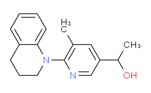 CAS No. 1355205-18-3, 1-(6-(3,4-Dihydroquinolin-1(2H)-yl)-5-methylpyridin-3-yl)ethanol