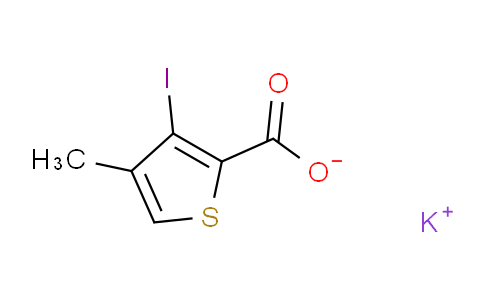 CAS No. 1135387-78-8, Potassium 3-iodo-4-methylthiophene-2-carboxylate
