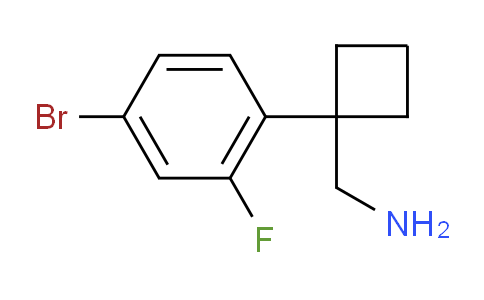 CAS No. 1538345-79-7, 1-(4-Bromo-2-fluorophenyl)cyclobutanemethanamine