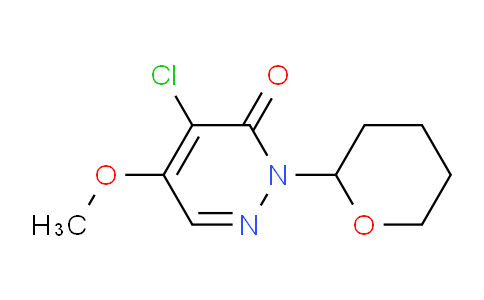 CAS No. 173206-12-7, 4-Chloro-5-methoxy-2-(2-tetrahydropyranyl)pyridazin-3(2H)-one
