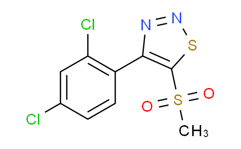 CAS No. 1708199-38-5, 4-(2,4-Dichlorophenyl)-5-(methylsulfonyl)-1,2,3-thiadiazole