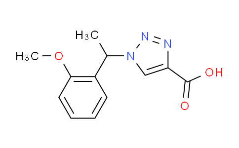 CAS No. 1708250-42-3, 1-(1-(2-Methoxyphenyl)ethyl)-1H-1,2,3-triazole-4-carboxylic acid