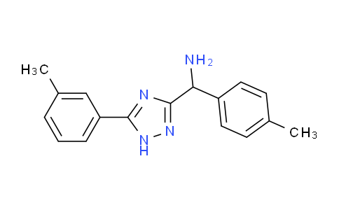 CAS No. 1708275-32-4, p-Tolyl(5-(m-tolyl)-1H-1,2,4-triazol-3-yl)methanamine