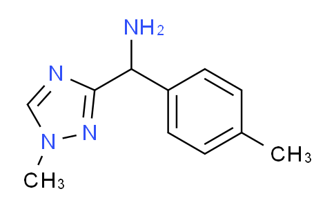 CAS No. 1708275-34-6, (1-Methyl-1H-1,2,4-triazol-3-yl)(p-tolyl)methanamine