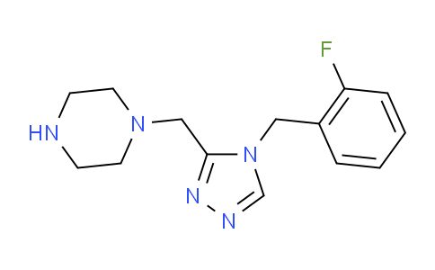 CAS No. 1708370-75-5, 1-((4-(2-Fluorobenzyl)-4H-1,2,4-triazol-3-yl)methyl)piperazine
