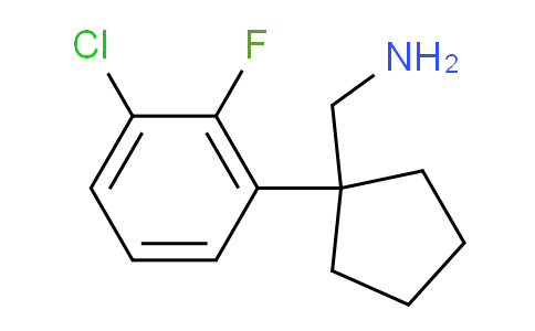 CAS No. 1551126-43-2, 1-(3-Chloro-2-fluorophenyl)cyclopentanemethanamine