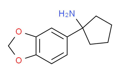 CAS No. 1011365-77-7, 1-(1,3-Benzodioxol-5-yl)cyclopentanamine