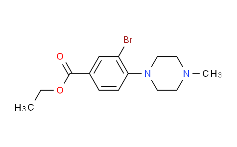 CAS No. 1131594-69-8, Ethyl 3-Bromo-4-(4-methyl-1-piperazinyl)benzoate