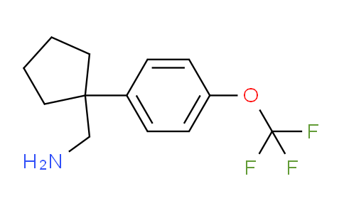 CAS No. 1132668-58-6, 1-[4-(Trifluoromethoxy)phenyl]cyclopentanemethanamine