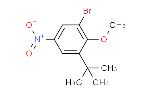 CAS No. 1132940-55-6, 1-Bromo-3-(tert-butyl)-2-methoxy-5-nitrobenzene