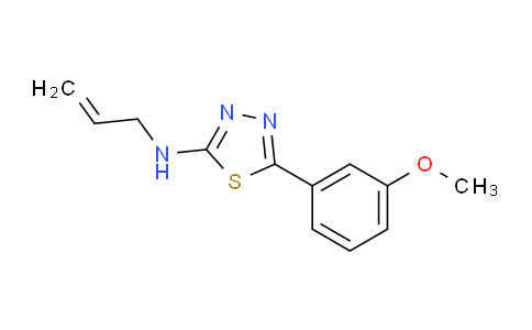 CAS No. 1134335-20-8, N-Allyl-5-(3-methoxyphenyl)-1,3,4-thiadiazol-2-amine