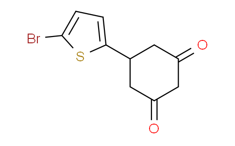 CAS No. 1215652-10-0, 5-(5-Bromothiophen-2-yl)cyclohexane-1,3-dione