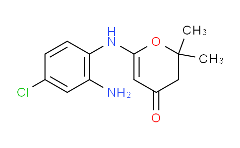 CAS No. 1216774-91-2, 6-((2-Amino-4-chlorophenyl)amino)-2,2-dimethyl-2H-pyran-4(3H)-one