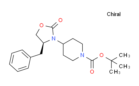 CAS No. 1217482-15-9, (S)-tert-Butyl 4-(4-benzyl-2-oxooxazolidin-3-yl)piperidine-1-carboxylate