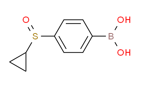 CAS No. 1217501-06-8, (4-(Cyclopropylsulfinyl)phenyl)boronic acid