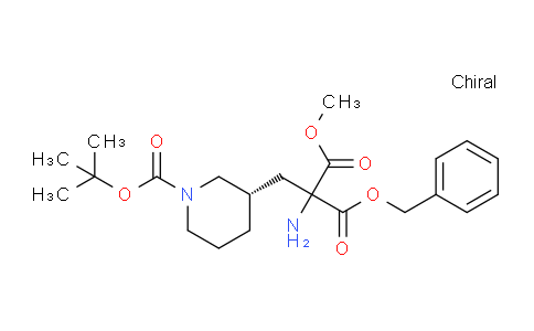 CAS No. 1217521-20-4, (S)-1-BOC-3-(2-CBZ-AMINO-2-METHOXYCARBONYL-ETHYL)PIPERIDINE