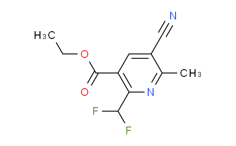 CAS No. 1707566-96-8, Ethyl 5-cyano-2-(difluoromethyl)-6-methylnicotinate