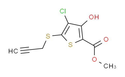 CAS No. 1707568-91-9, Methyl 4-chloro-3-hydroxy-5-(prop-2-yn-1-ylthio)thiophene-2-carboxylate