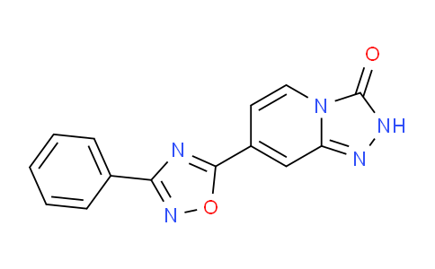 CAS No. 1707571-49-0, 7-(3-Phenyl-1,2,4-oxadiazol-5-yl)-[1,2,4]triazolo[4,3-a]pyridin-3(2H)-one