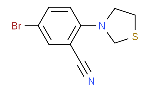CAS No. 1707572-75-5, 5-Bromo-2-(thiazolidin-3-yl)benzonitrile