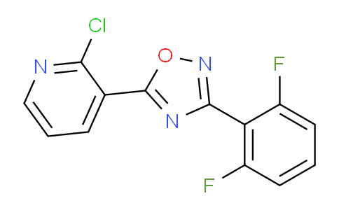 CAS No. 1707576-16-6, 5-(2-Chloropyridin-3-yl)-3-(2,6-difluorophenyl)-1,2,4-oxadiazole