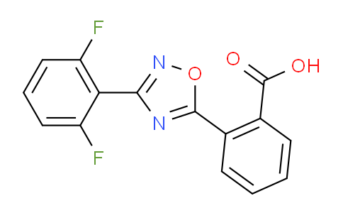 CAS No. 1707584-70-0, 2-(3-(2,6-Difluorophenyl)-1,2,4-oxadiazol-5-yl)benzoic acid
