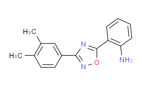 CAS No. 1707584-76-6, 2-(3-(3,4-Dimethylphenyl)-1,2,4-oxadiazol-5-yl)aniline