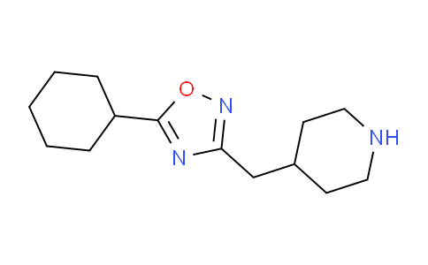 CAS No. 1707586-07-9, 5-Cyclohexyl-3-(piperidin-4-ylmethyl)-1,2,4-oxadiazole