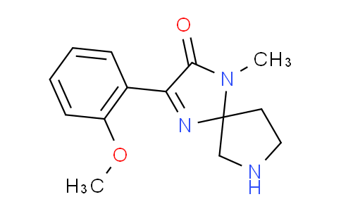 CAS No. 1707594-43-1, 3-(2-Methoxyphenyl)-1-methyl-1,4,7-triazaspiro[4.4]non-3-en-2-one
