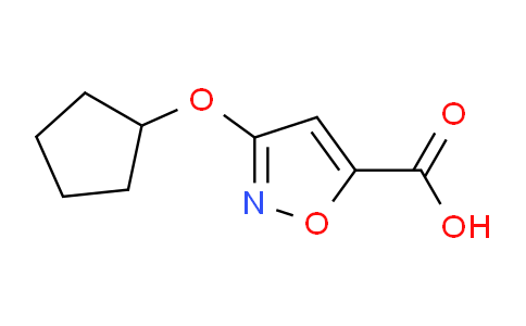 CAS No. 1707602-92-3, 3-(Cyclopentyloxy)isoxazole-5-carboxylic acid