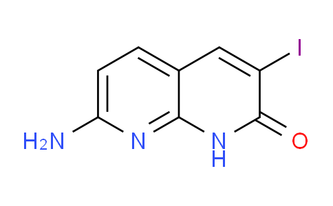 CAS No. 1707610-20-5, 7-Amino-3-iodo-1,8-naphthyridin-2(1H)-one