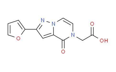 CAS No. 1707735-00-9, 2-(2-(Furan-2-yl)-4-oxopyrazolo[1,5-a]pyrazin-5(4H)-yl)acetic acid