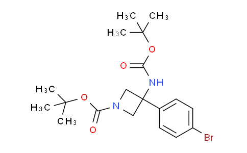 CAS No. 1864803-36-0, N,1-Di-Boc-3-(4-bromophenyl)-3-azetidinamine