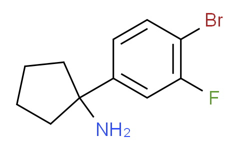 CAS No. 1704135-34-1, 1-(4-Bromo-3-fluorophenyl)cyclopentanamine