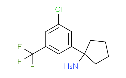CAS No. 1704150-93-5, 1-[3-Chloro-5-(trifluoromethyl)phenyl]cyclopentanamine
