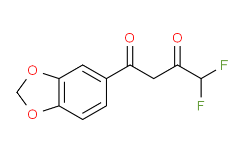 CAS No. 170570-78-2, 1-(Benzo[d][1,3]dioxol-5-yl)-4,4-difluorobutane-1,3-dione