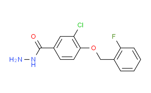 CAS No. 1706429-06-2, 3-Chloro-4-((2-fluorobenzyl)oxy)benzohydrazide